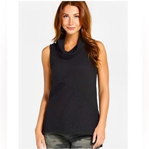 Sunday In Brooklyn | Grey Cowl Sweater Tank Sleeveless Top | Size S